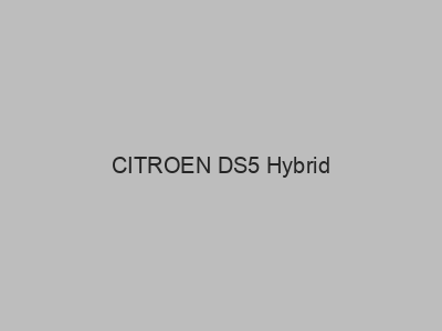 Engates baratos para CITROEN DS5 Hybrid